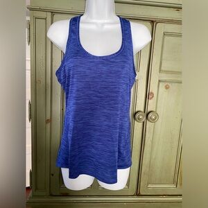 Athleta Women's Striped Blue Tank Top